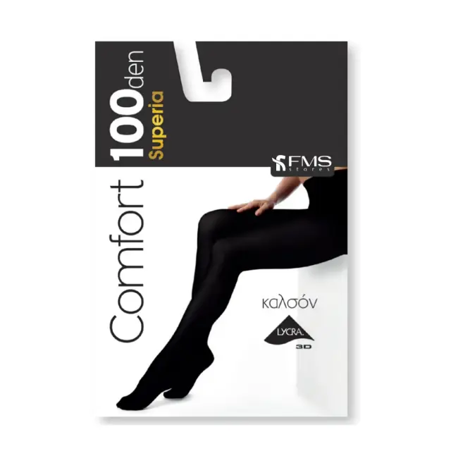 FMS Γυναικείο Καλσόν Comfort Superia 100 Den, Χρώμα Λευκό