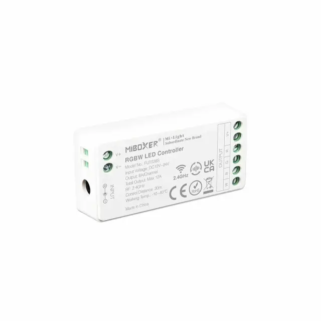 Controller LED RGB+W 12A 12-24V Mi Light FUT038S