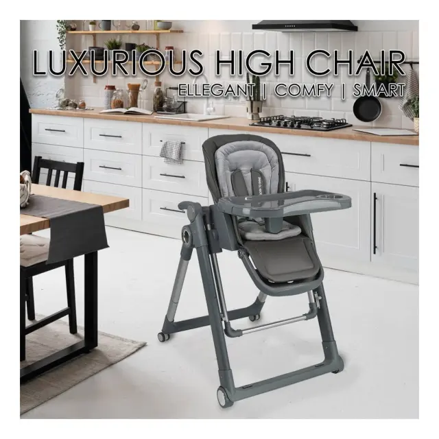 Καρέκλα Φαγητού-Κούνια Bebe Stars Yum-Yum 2σε1 Grey 870-186 2