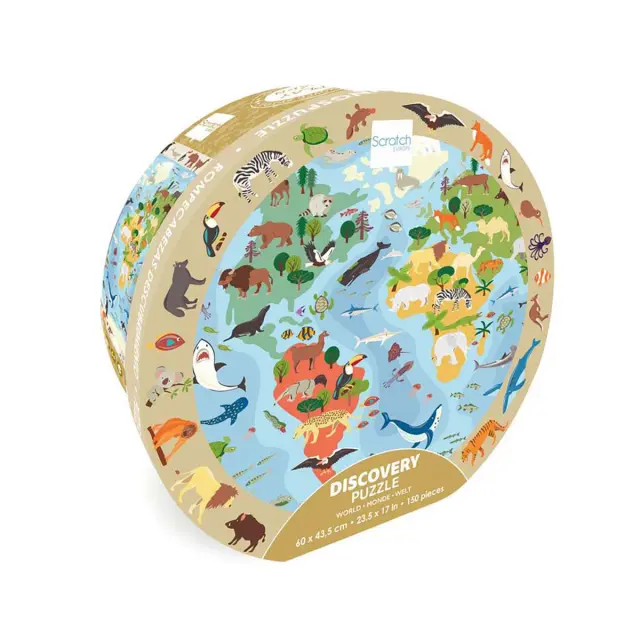 Παιχνίδι Scratch Παζλ αναζήτησης World 150τμχ