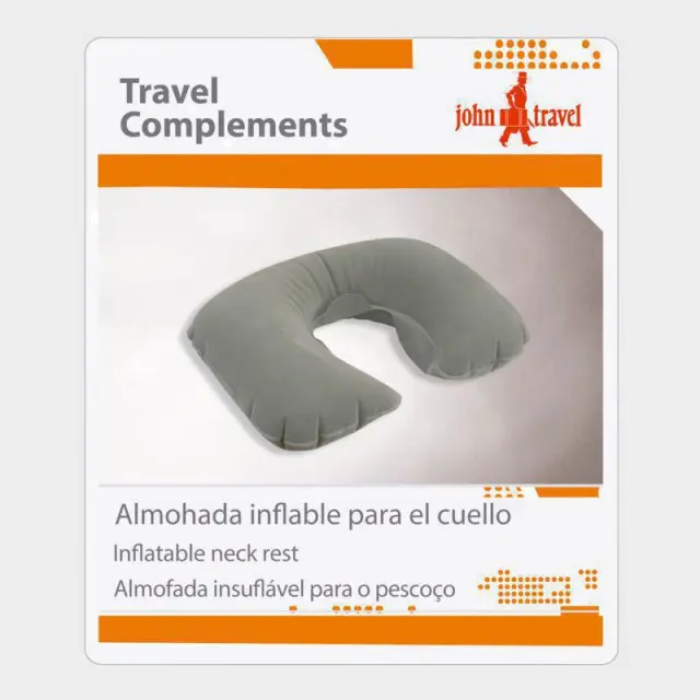 Φουσκωτό Μαξιλάρι Ταξιδίου John Travel 004020 Γκρι - ONESIZE 3