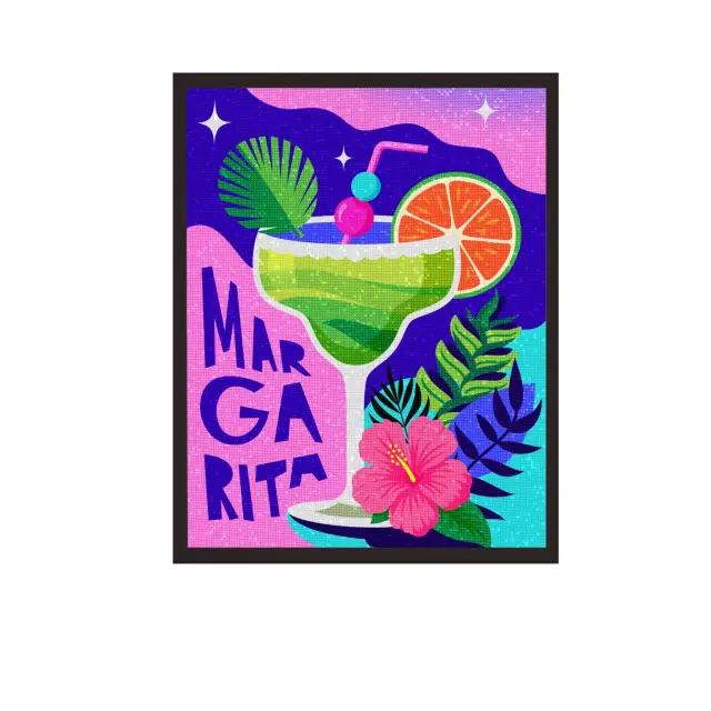 Splat Planet Ψηφιδωτό με Διαμαντάκια σε Καμβά / Canvas Diamond Painting by Numbers: Margarita 3