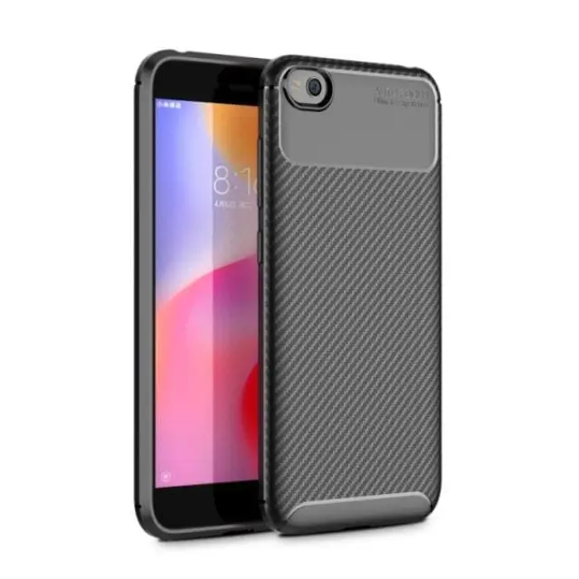 Carbon Beetle Series Θήκη Κάλυμμα Πλάτης για Xiaomi Redmi Go Black OEM
