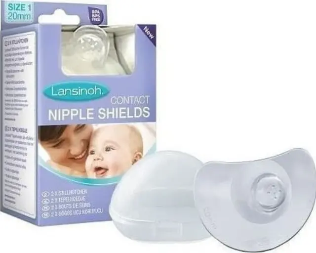 Lansinoh Ψευδοθηλές Σιλικόνης Contact Nipple Shields 2τμχ. 20mm LANS-NSH-20 2