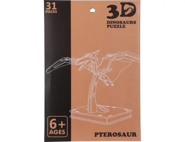 3D Puzzle Σε σχέδιο δεινοσαύρου (S34938180) Από MDF, Σε 4 επιλογές σχεδίου S34938180 3