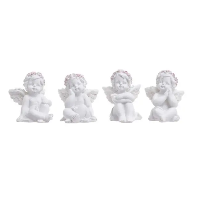 Αγγελάκια κεραμικά, 4τεμ, 4,5cm
