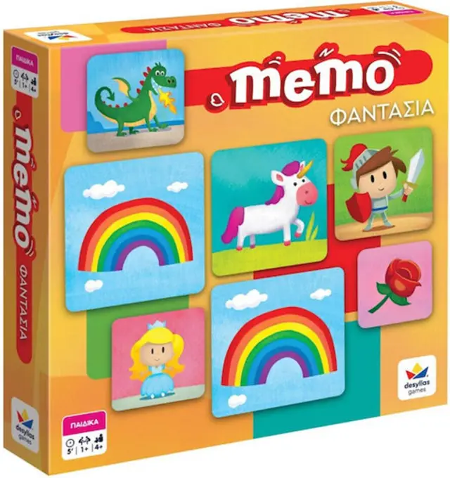 Επιτραπέζιο Παιχνίδι Memo Φαντασία / 101601 (Desyllas Games)