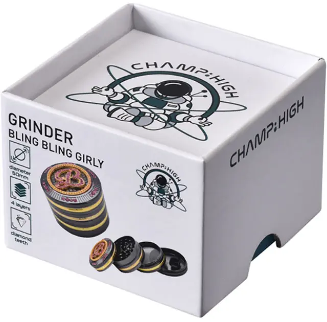 Grinder Τρίφτης Bling Girly 50mm Aluminium - 4 Parts 3