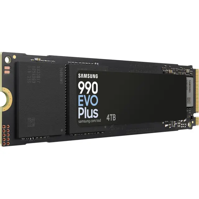 Samsung 990 EVO plus 4 TB (PCIe 4.0 x4 / 5.0 x2, NVMe 2, M.2 2280, internal)