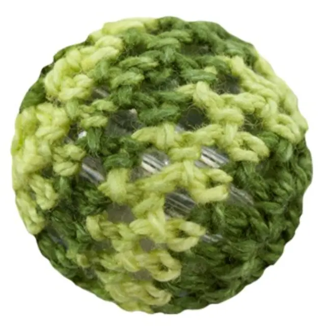 Χάντρα Μάλλινη Round Green Mix 18mm - 5τεμ