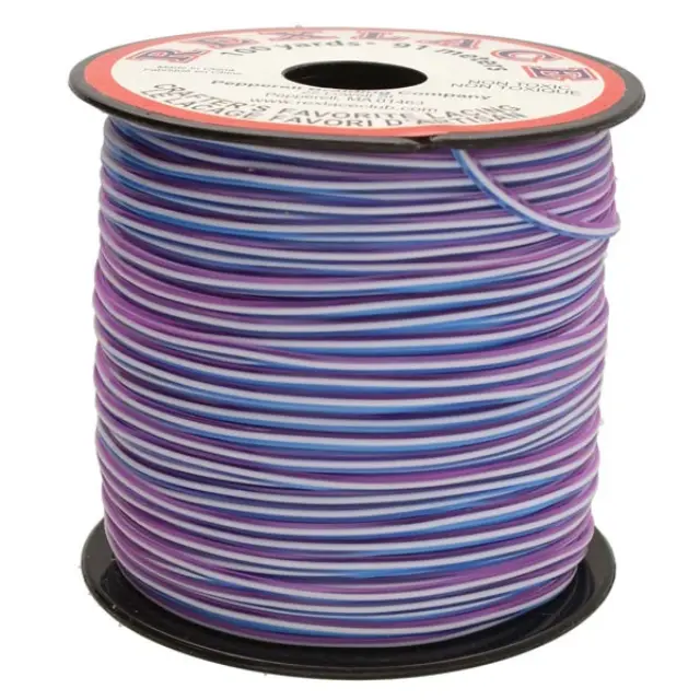Κορδόνι Νάυλον Pepperell Rexlace Britelace 2.35x0.76mm - Treslace Blue White Purple - 91m