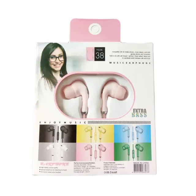 Ακουστικά Handsfree 3.5mm Jack In Ear - Pink 3