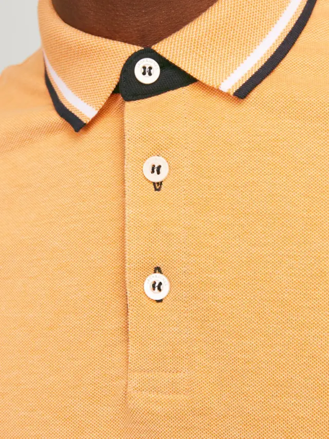 JJEPAULOS POLO SS NOOS Apricot Ice 3