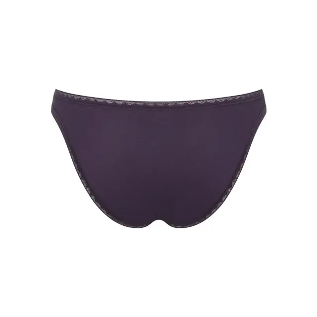 Sloggi Γυναικείο Slip Go H Mini Organic - Διπλό Πακέτο, Χρώμα Multi Purple - XL 3