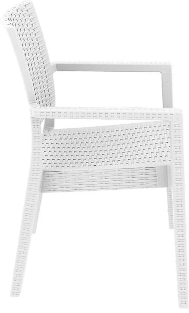 Πολυθρόνα Στοιβαζόμενη IBIZA Λευκό PP 58x59x87cm 2