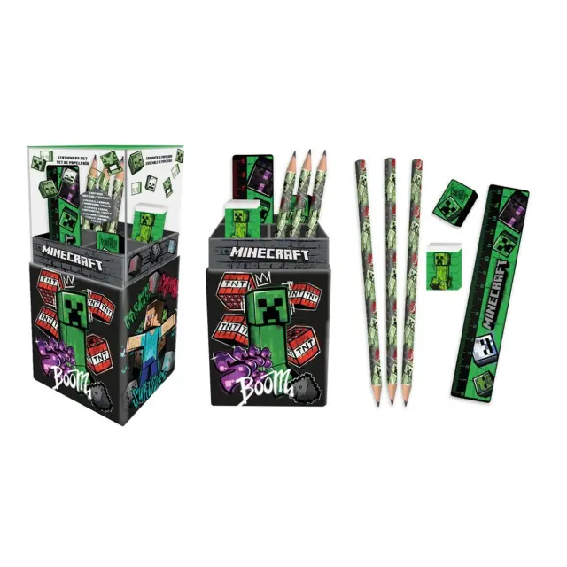 Σχολικό σετ Minecraft Stationery set pencil holder