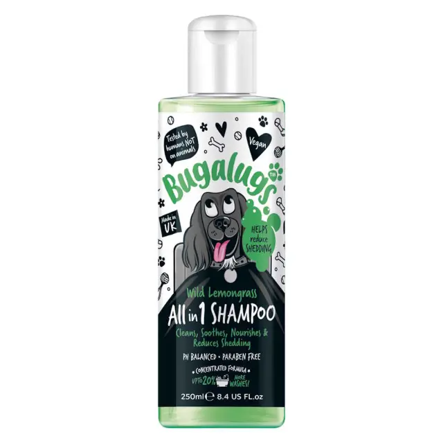 Bugalugs All in 1 Shampoo with Wild Lemongrass 250ml Μονόχρωμο