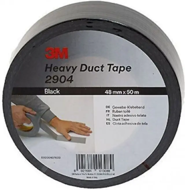 3Μ 2904 Duct Tape υφασμάτινη ταινία 50mx48mm μαύρη
