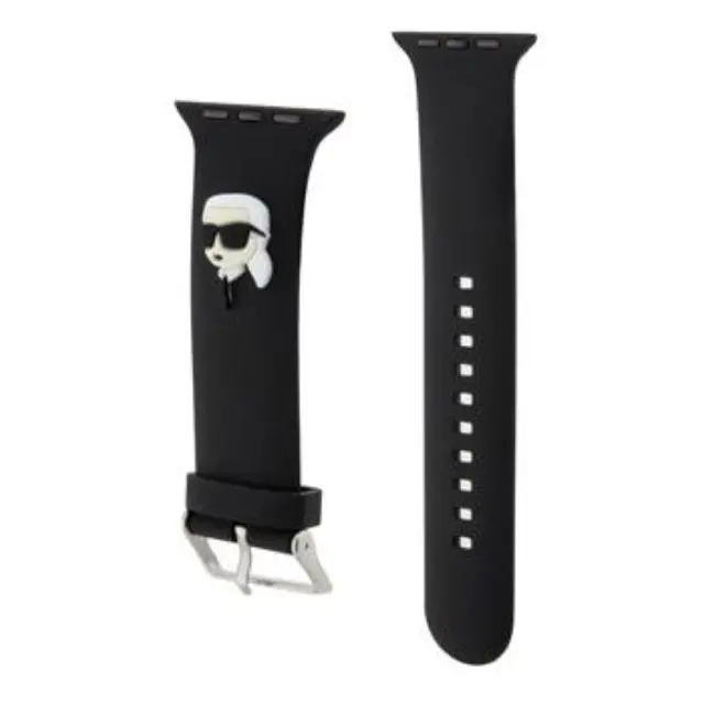 Karl Lagerfeld® Karl Head Λουράκι για Apple Watch 42/44/45/46/49mm-Black