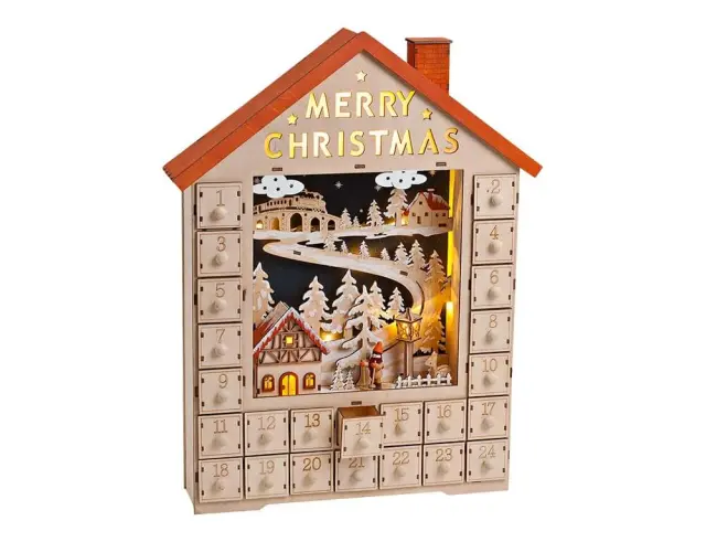 Χριστουγεννιάτικο Διακοσμητικό Ημερολόγιο με φωτισμό LED και διαστάσεις 38x9x48.5cm 10015329 2