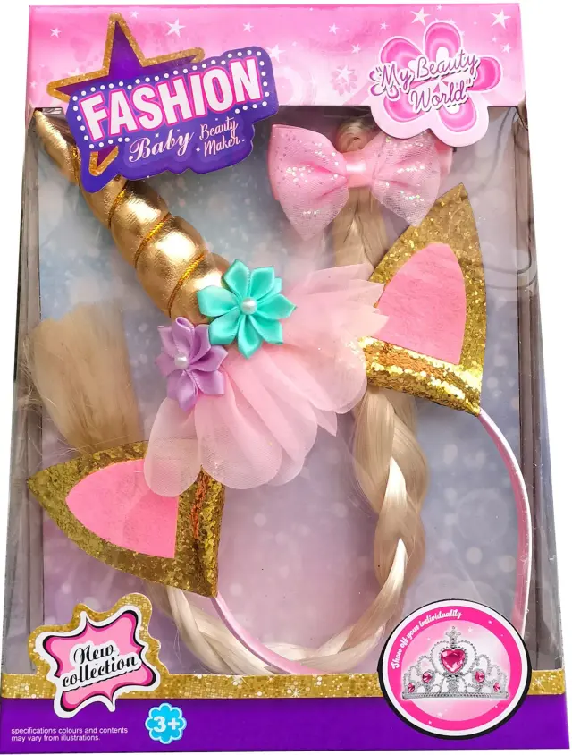 Fashion Στέκα Μονόκερο Με Πλεξούδα (MKO411671)