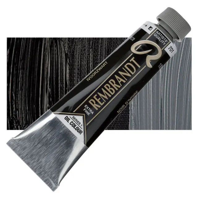 Λάδι Talens Rembrandt - 701 Ivory Black - 40ml