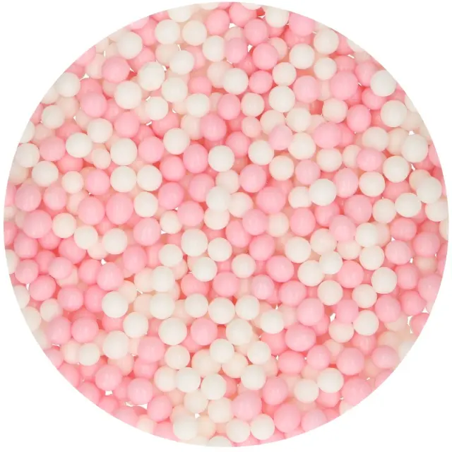Funcakes Μαλακές Πέρλες Medium Ροζ-Λευκό 60γρ. 2