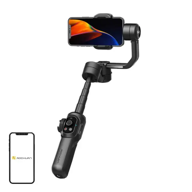 Aochuan S2 Gimbal Κινητού με Σταθεροποιητή 3 Αξόνων και 16 ώρες λειτουργίας Μαύρο