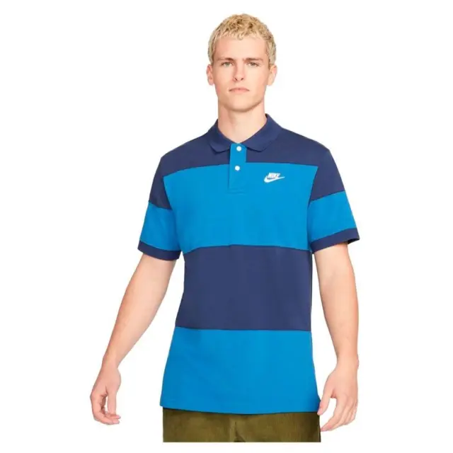 Nike Sportswear Polo Essential T-Shirt (DM6950-410) - Μπλέ