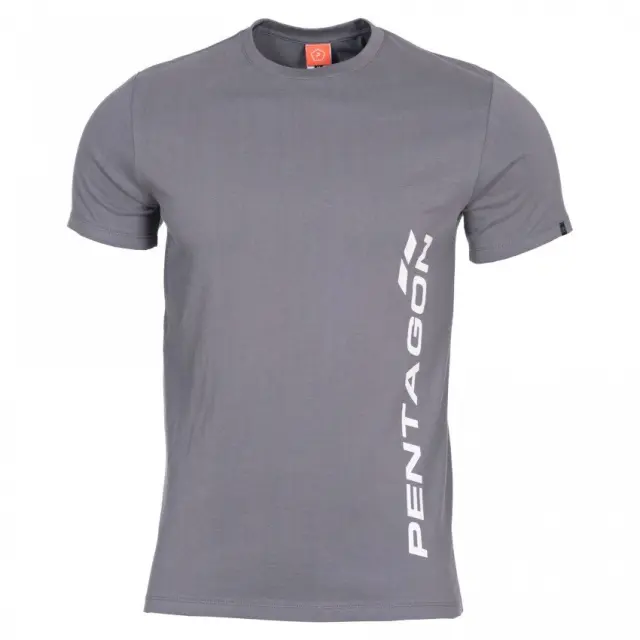 Pentagon Ageron ''Vertical'' T-Shirt-Μπλουζάκι Μακό για Τακτική - Καθημερινή Χρήση - 08WG-Wolf Grey-Γκρί Ανοιχτό