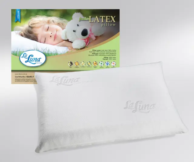 Μαξιλάρι La Luna The Junior Latex Pillow Λευκό 65 x 45