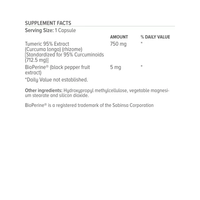 Natural Vitamins Curcumin 750mg 30 φυτικές κάψουλες 3
