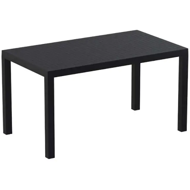 Τραπέζι ARES Μαύρο PP 140x80x75cm
