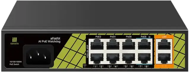 Conexpro GNT-ES10UD-P-E, PoE switch, 10x LAN, 8x PoE