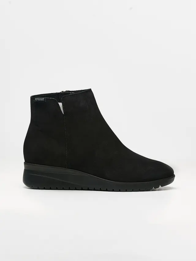 Mephisto Μποτάκια Γυναικείο δέρμα Nubuck Μαύρο MEP/IDORA BLACK 3