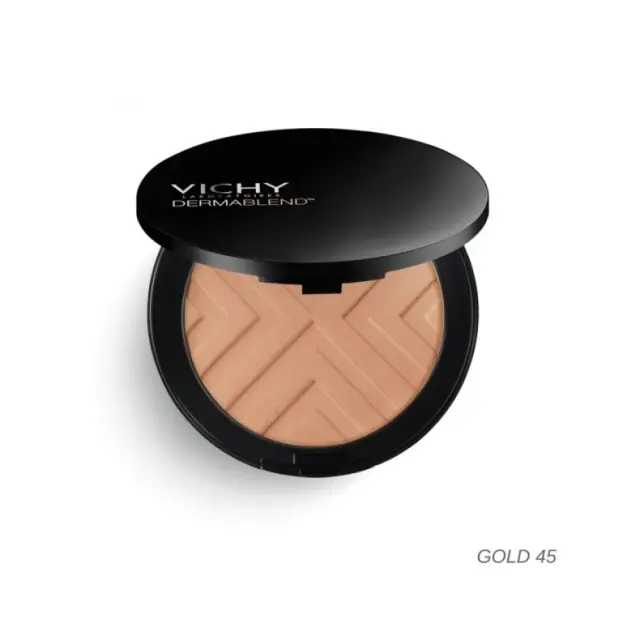Vichy Dermablend Covermatte Compact Powder Foundation SPF25, No 45 Gold, Μake-up σε μορφή Πούδρας Υψηλής κάλυψης 9.5gr 2