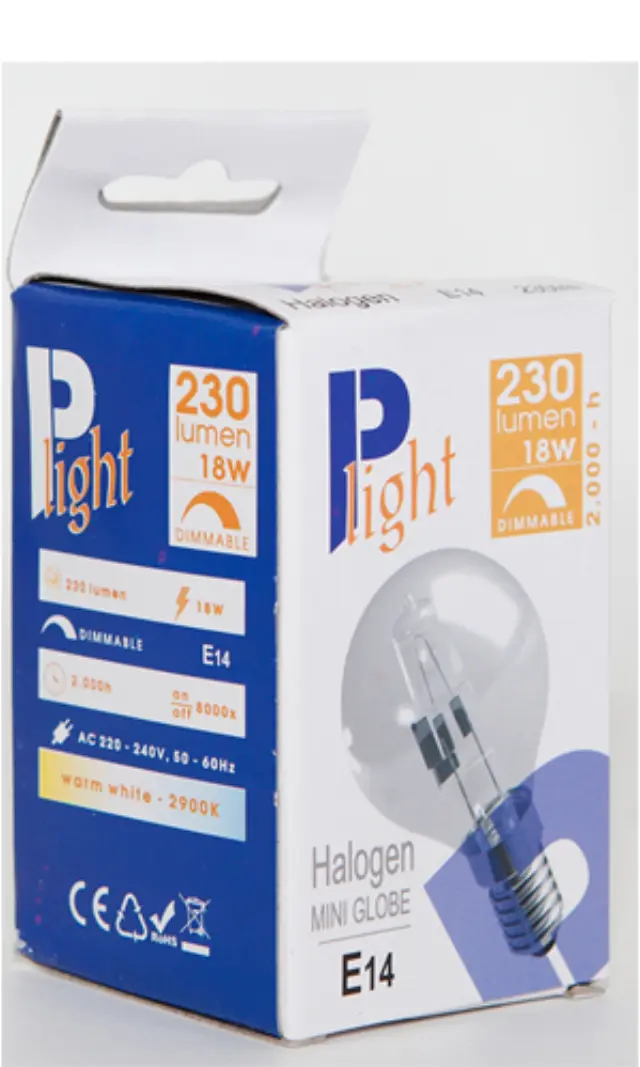 Plight Halogen Λάμπα Eco Σφαιρικό E14/18W