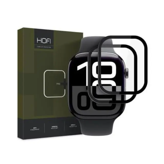 Hybrid Nano Glass Hofi Pro+ Apple Watch 10/ 11 46mm Μαύρο (2 τεμ.) N66613