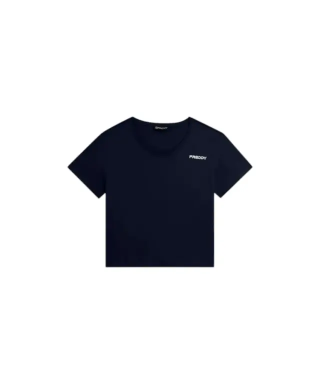 Freddy - Γυναικεία Μπλούζα T-Shirt Short-Sleeved Cropped S26WCYLT2-B109 Μπλε Ναυτικό 3
