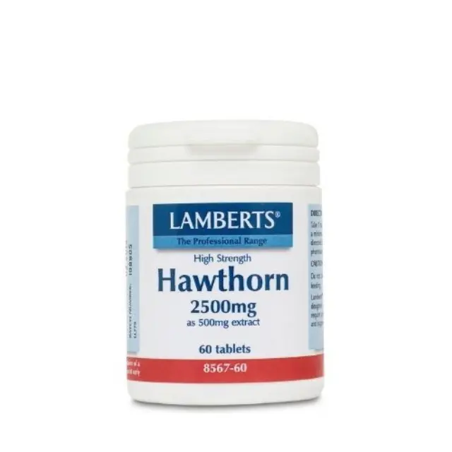LAMBERTS Hawthorn 2500mg Βότανο με Καρδιοτονωτικές Ιδιότητες, 60tabs
