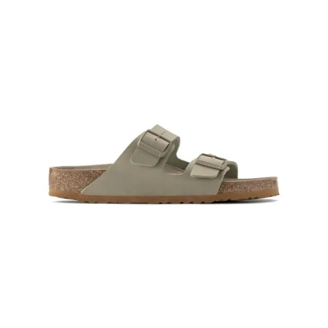 Birkenstock Πέδιλα Unisex Birko-Flor(ανθεκτικό υλικό της Birkenstock-επιτρέπει την επαφή με το νερό) Πράσινο BIR/ARIZONA SOFT 1022493 F/KHAKI