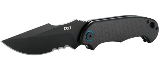 Σουγιάς CRKT P.S.D. (PARTICLE. SEPARATION. DEVICE.) BLACK W/VEFF SERRATIONS 2