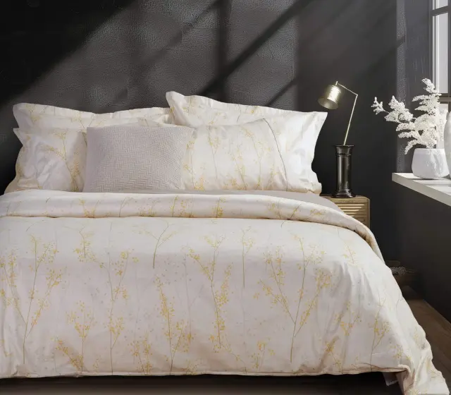 ΣΕΤ ΣΕΝΤΟΝΙΑ ΒΑΜΒΑΚΟΣΑΤΕΝ KING SIZE ELEMENTS-SAILEN 270X280 NEF-NEF HOMEWARE BEIGE