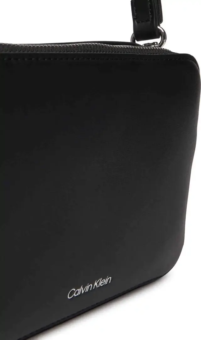 Calvin Klein Γυναικεία Μικρή Τσάντα Camera Bag Webbing Double Strap Μαύρο 2