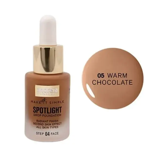 Andreia Spotlight Drop Foundation 14ml 05-Warm Chocolate