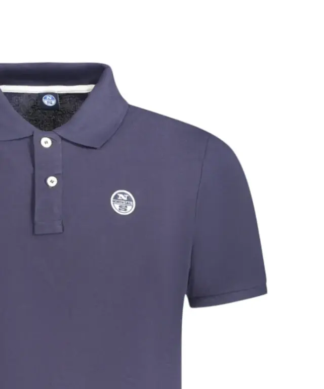 North Sails - Ανδρικό Κοντομάνικο Polo T-Shirt 995011-000-0802 Μπλε Σκούρο 3