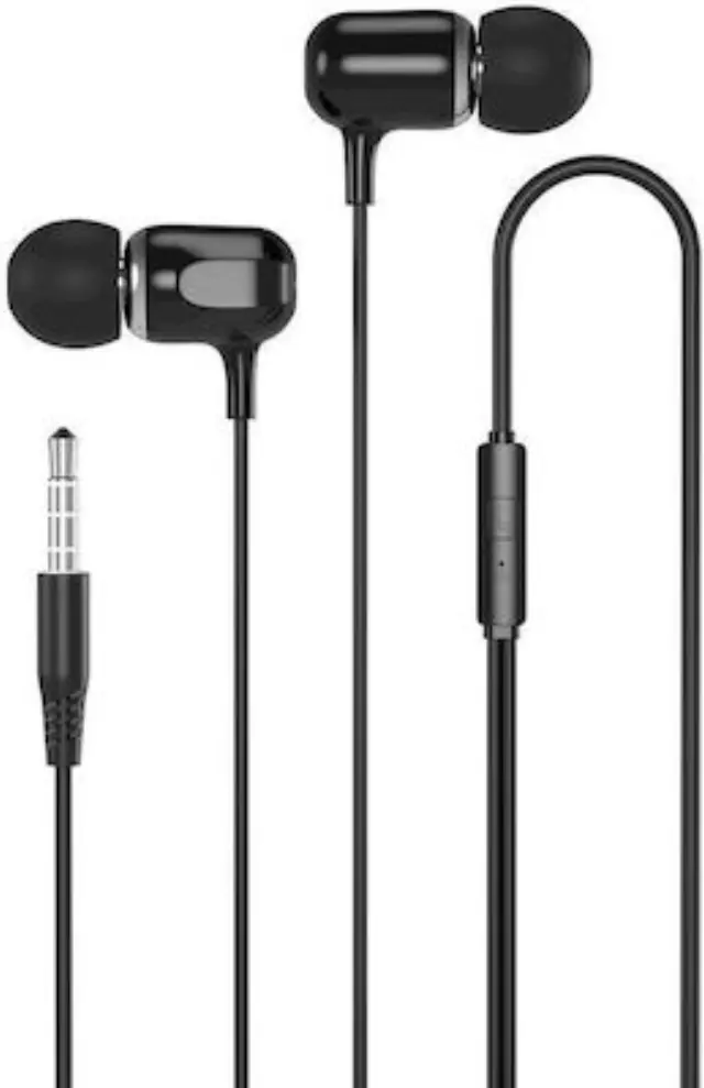 XO EP31 ΣΕΤ ΑΚΟΥΣΤΙΚΩΝ 1.2M ΜΑΥΡΟ 1 τεμαχιο Handsfree