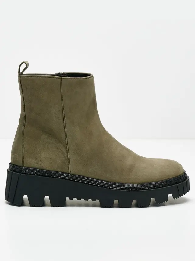 Gabor Μποτάκια Γυναικείο δέρμα Nubuck Πράσινο GAB/91820 19-OLIV/SWHARZ 3