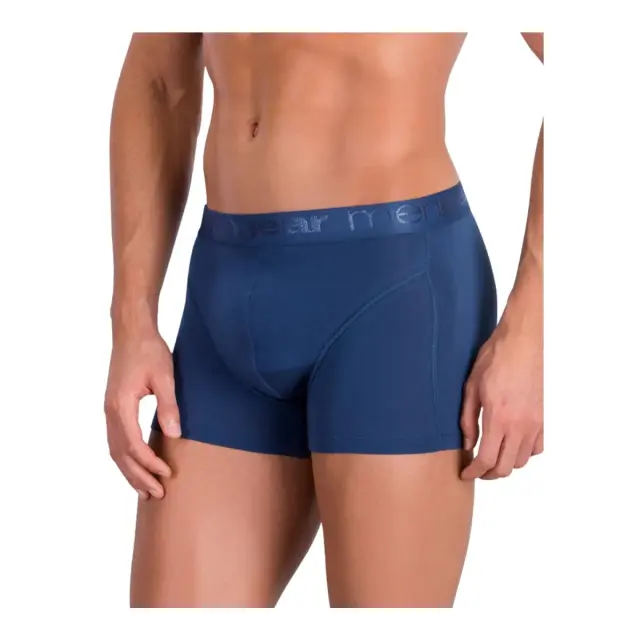 Mengear TENCEL™ Modal Ανδρικό Boxer με Εξωτερικό Λάστιχο 2τμχ Minerva - Μπλε ραφ