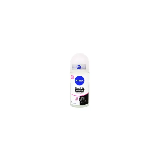 Nivea Deo Black & White Invisible Authentic Roll-On 72h Γυναικείο Αποσμητικό 72ωρης Προστασίας, 50ml